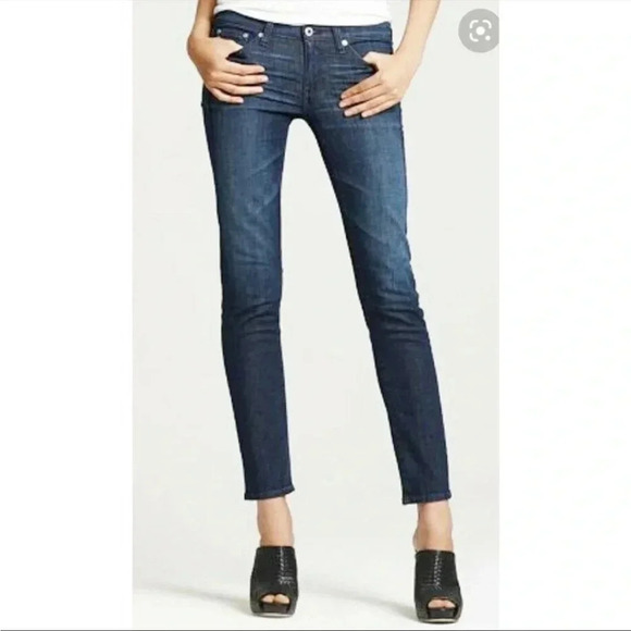 AG Adriano Goldschmied The Stilt Cigarette Leg Jeans Sz 24R - Picture 1 of 8